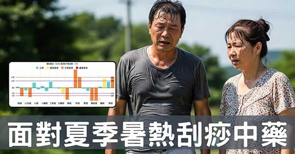 從經絡理解中暑，運用拔罐刮痧及5類中藥加以改善！