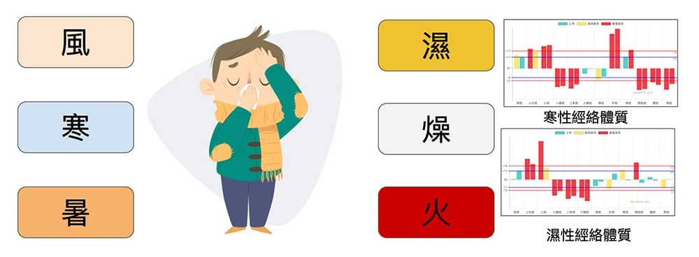 六氣強烈影響身體與疾病的關係