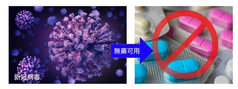 病毒持續變異下，面對新病毒時竟然無藥可用
