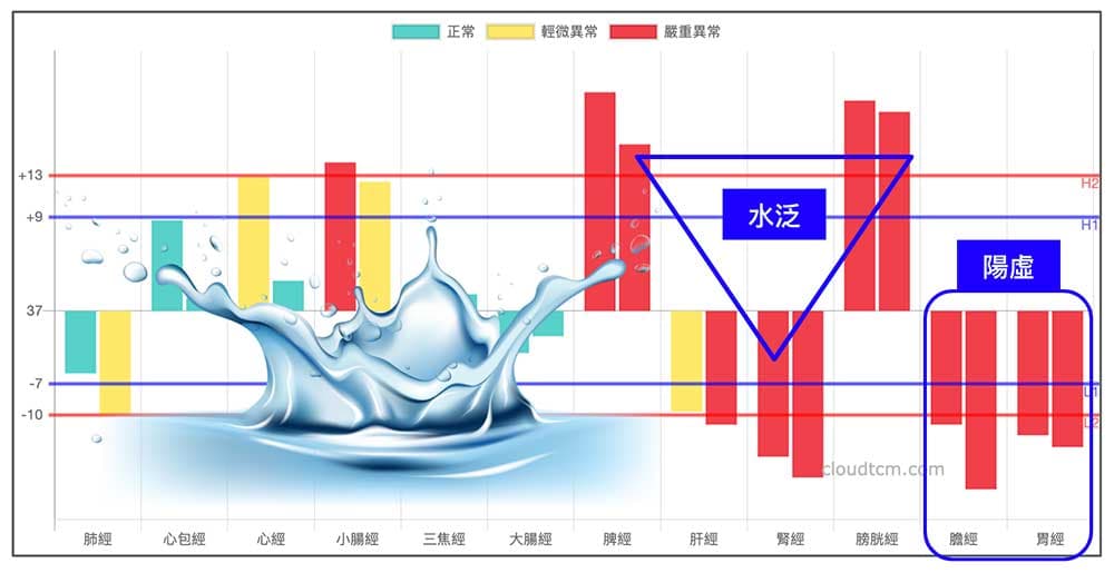 陽虛體質的人，體內容易產生水循環障礙