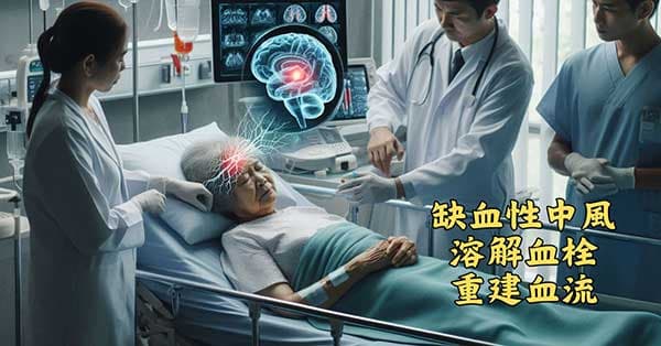 治療缺血性腦中風患者，必須快速溶解血栓