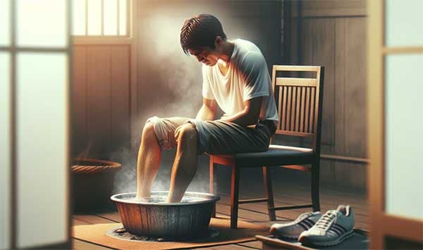 加熱小腿之後，全身就會流汗
