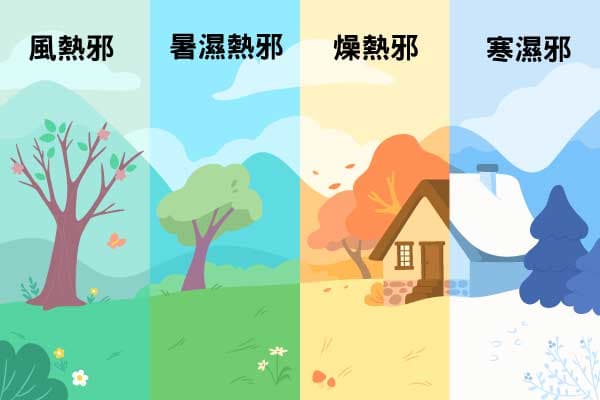每個人都在應付一年四季的六邪