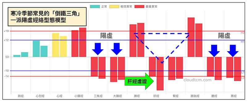 一派陽虛之經絡模型