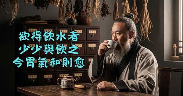 古人發現，小量喝水也能治病