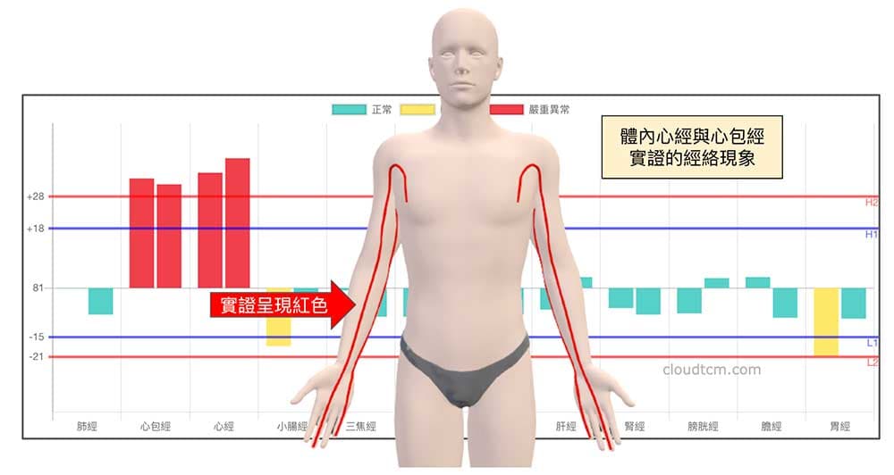 心經與心包經出現實證的3D現象