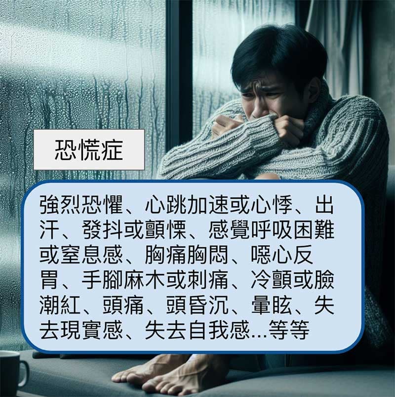 恐慌症常見的一系列症狀