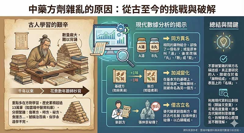 中藥方計雜亂原因