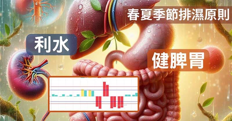 春夏季節排除濕氣，以健脾利水為基本原則