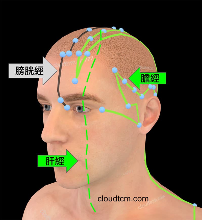 出現鐵三角經絡型態容易頭痛