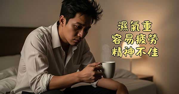 濕氣重時很容易感到疲勞想睡精神不佳