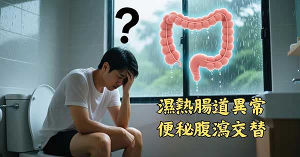體內濕熱，很容易出現腸道異常症狀