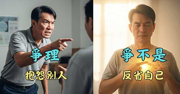 轉「爭理」為「爭不是」，才是真正的療癒起點