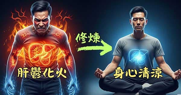 透過心靈修煉，徹底改善肝鬱化火現象