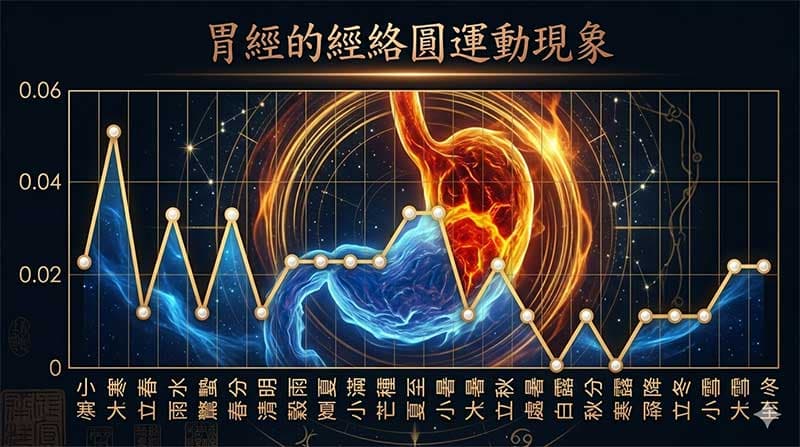 胃經的能量圓運動現象