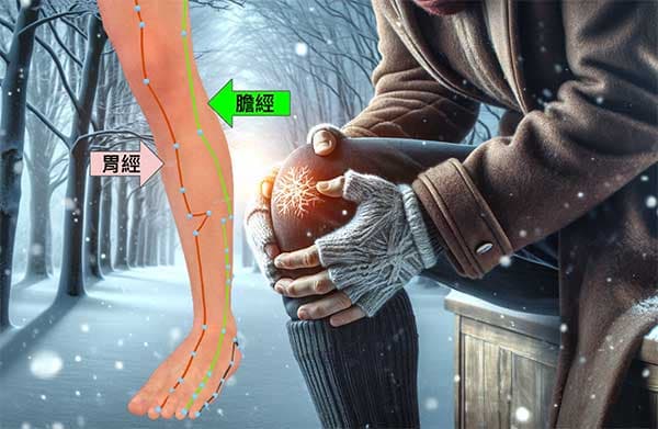 膝蓋疼痛與陽經密切相關
