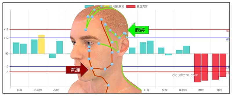 膽經與胃經與鼻子密切相關