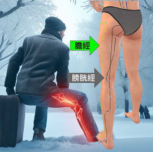 臀部疼痛與陽經密切相關