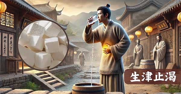 葛根具備宣生津止渴的功效
