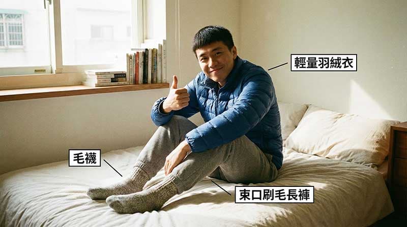 改善鼻子過敏的冬季睡覺重點穿著