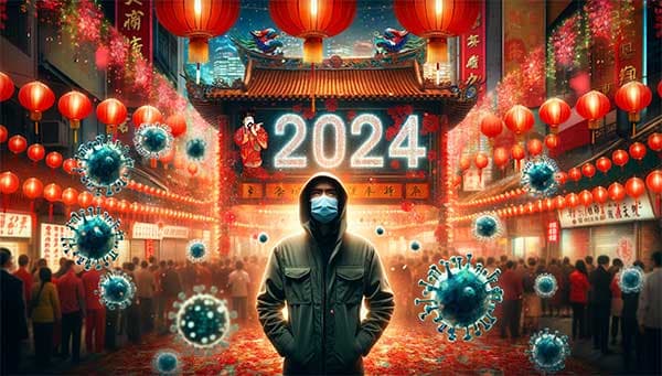 2024年春節期間，有不少人受到新冠病毒感染