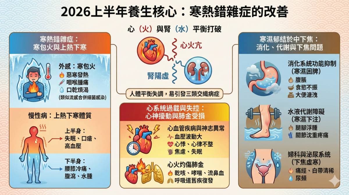 2026年上半年要注意寒熱錯雜症狀