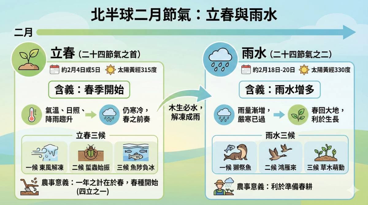 立春及雨水的意義
