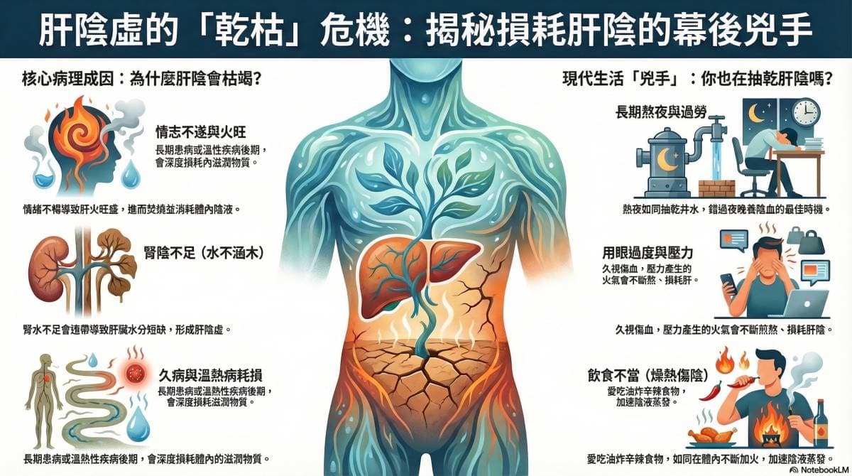 出現肝陰虛的主要原因