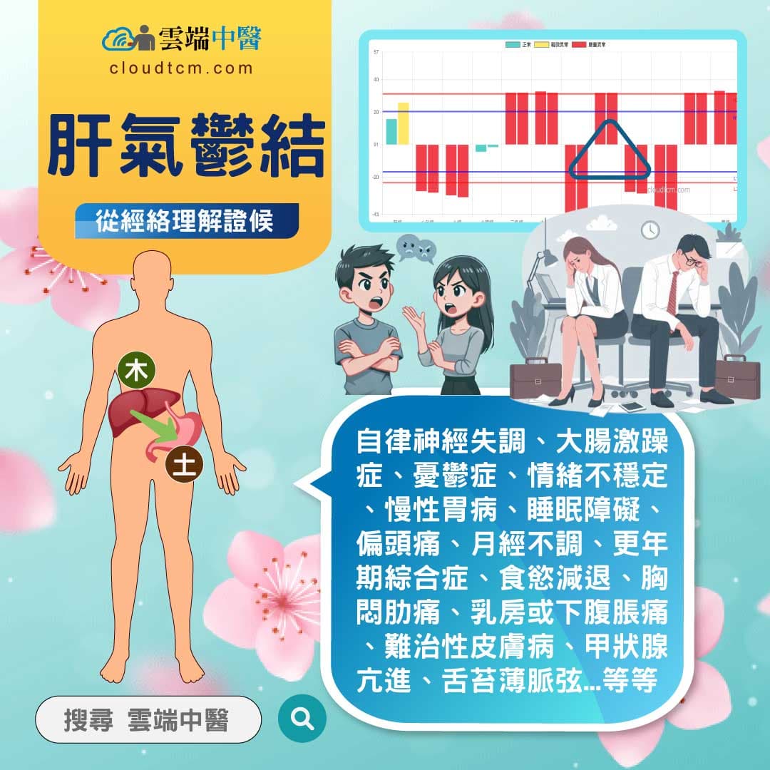 肝氣鬱結經絡圖