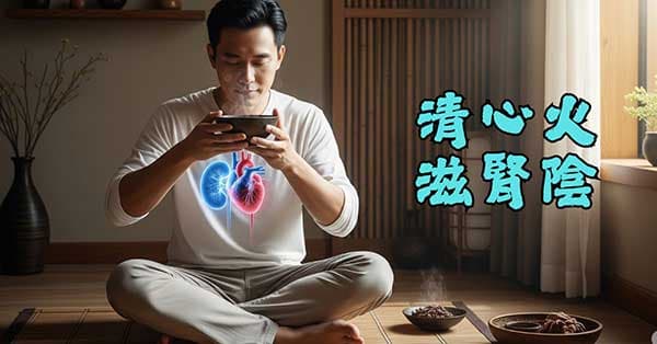 服用中藥清心火，滋腎陰