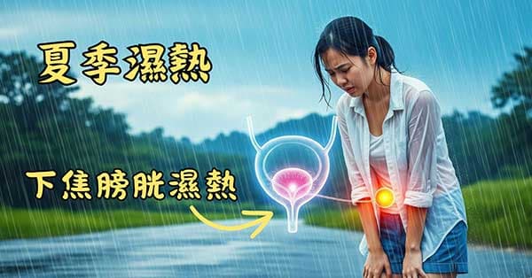 炎熱的夏季較高的機率出現下焦膀胱濕熱證
