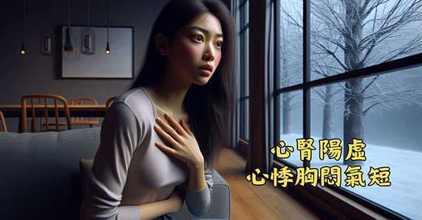 心腎陽虛時，很容易出現心悸胸悶