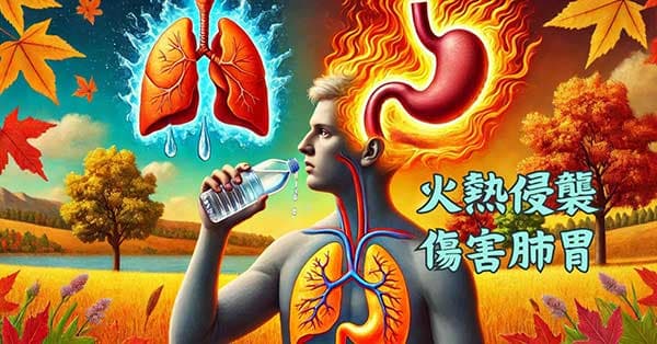 火熱之邪會侵犯肺胃熱，體內津液嚴重損傷