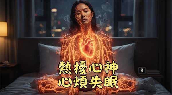 血熱的人，心煩失眠多夢且心神不寧