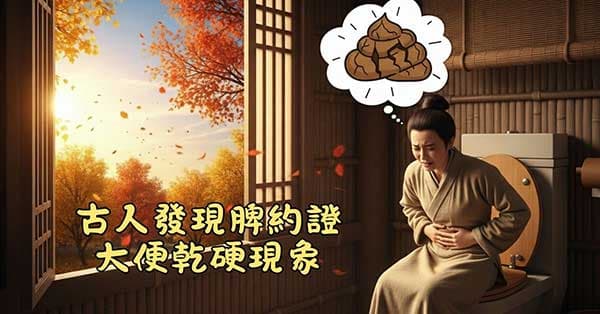 古人發現脾約證大便乾硬現象