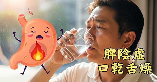 體內脾陰虛的人，很容易感到口乾舌燥
