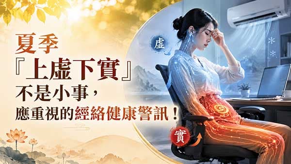 夏季「上虛下實」不是小事,應重視的經絡健康警訊!