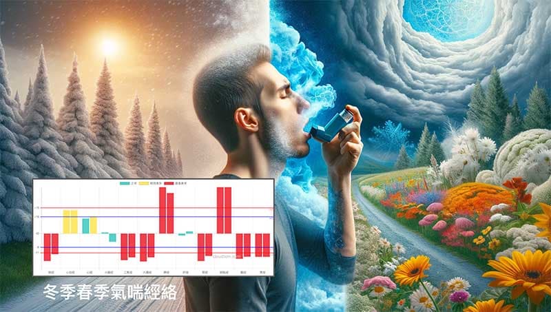 冬季春季常見的氣喘經絡型態