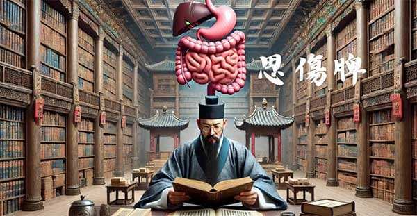 古人認為「思傷脾」,思考過度傷害脾胃