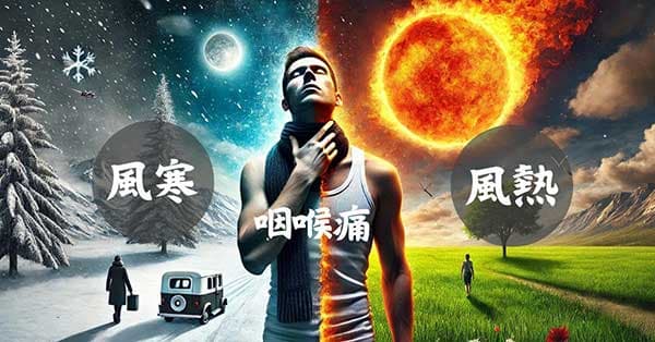 不論風寒或風熱感冒,都會出現咽喉痛