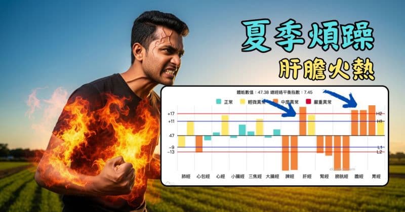 夏季最常見的經絡心態,很容易出現煩躁