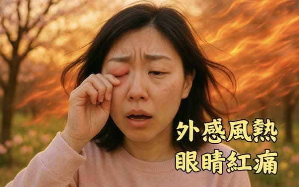 外感風熱時,最容易出現眼睛紅痛