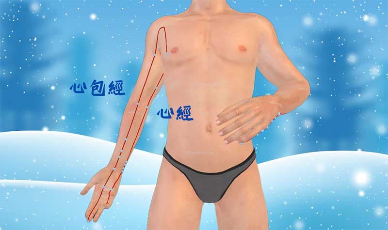 心經與心包經虛證的人,有機會出現高爾夫球肘