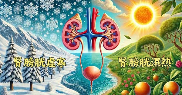 腎膀胱不論是虛寒,或者是濕熱都會出現頻尿