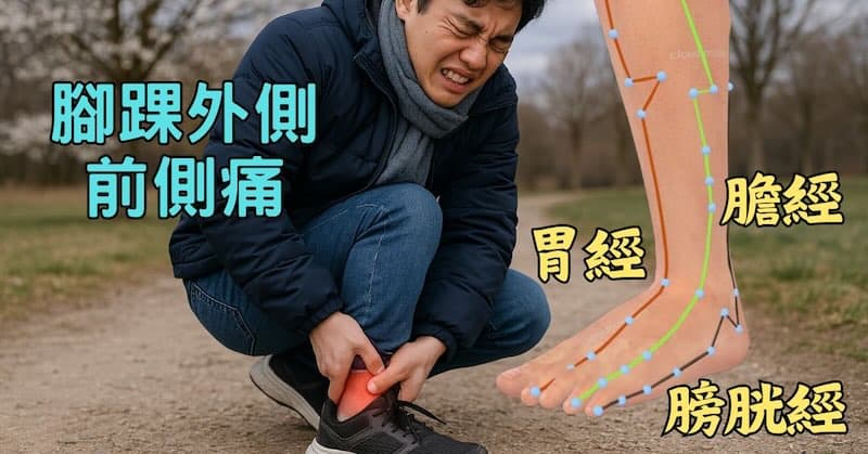 初春季節容易出現腳踝外側前側痛
