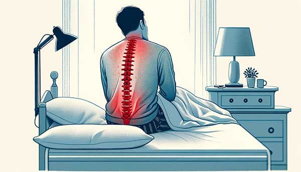 僵直性脊椎炎容易出現背痛、屁股痛