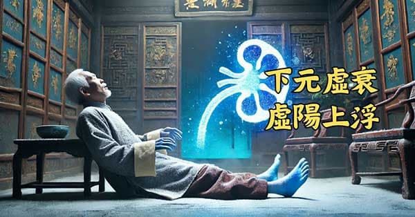 古人認為下元虛衰時,會造成虛陽上浮