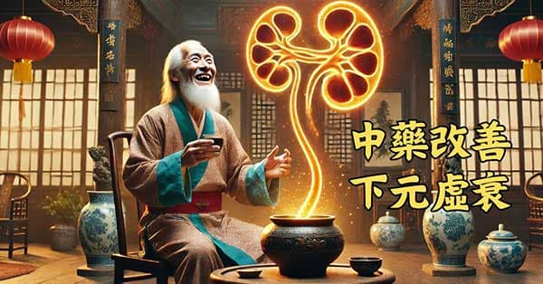 運用中藥,改善下元虛衰所產生的疾病
