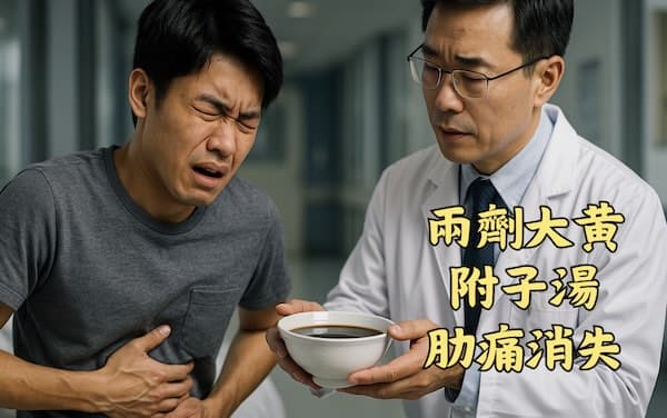 服用兩劑大黃附子湯之後,肋痛快速痊癒
