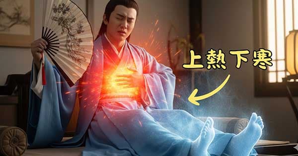 古人發現上熱下寒的體質現象